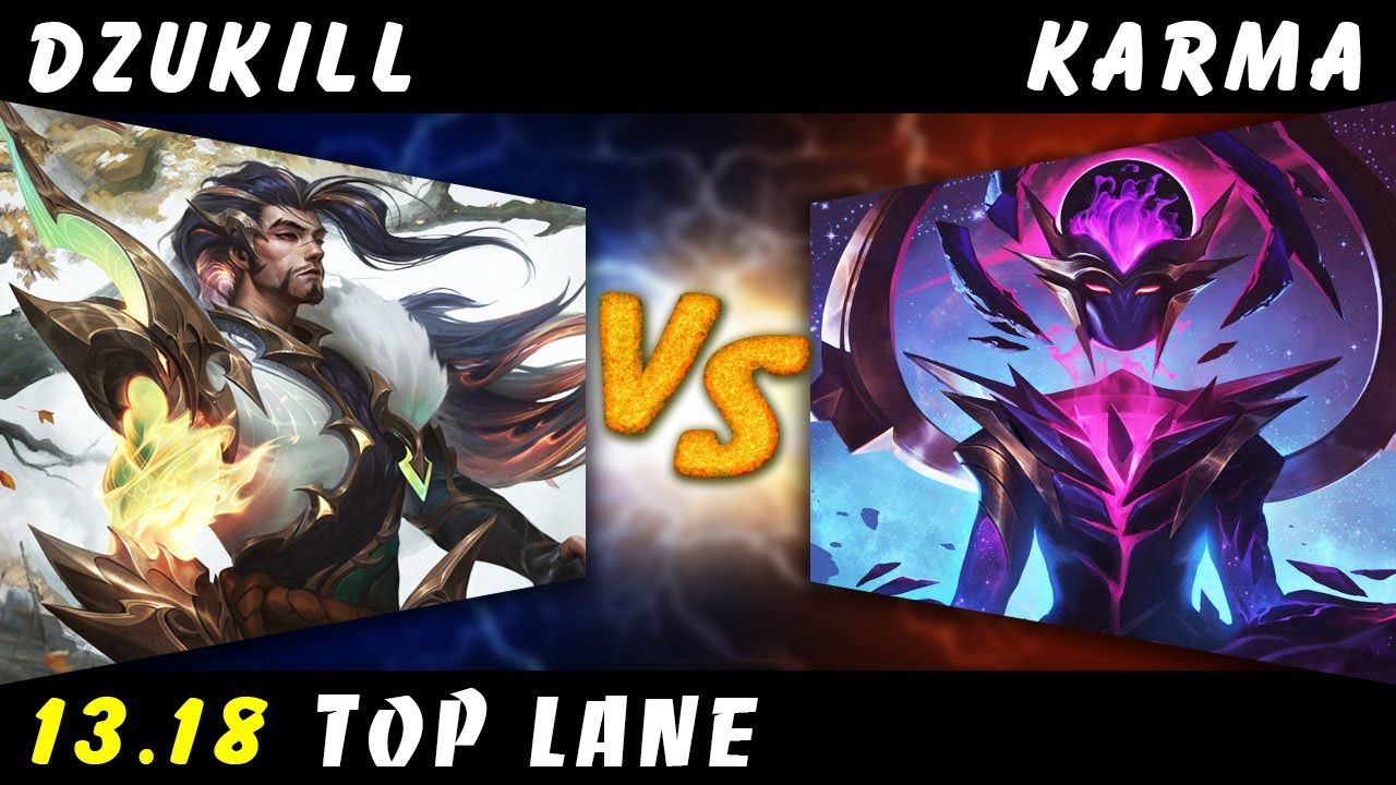 Dzukill - Yasuo vs Karma TOP Patch 13.18 - Yasuo Gameplay