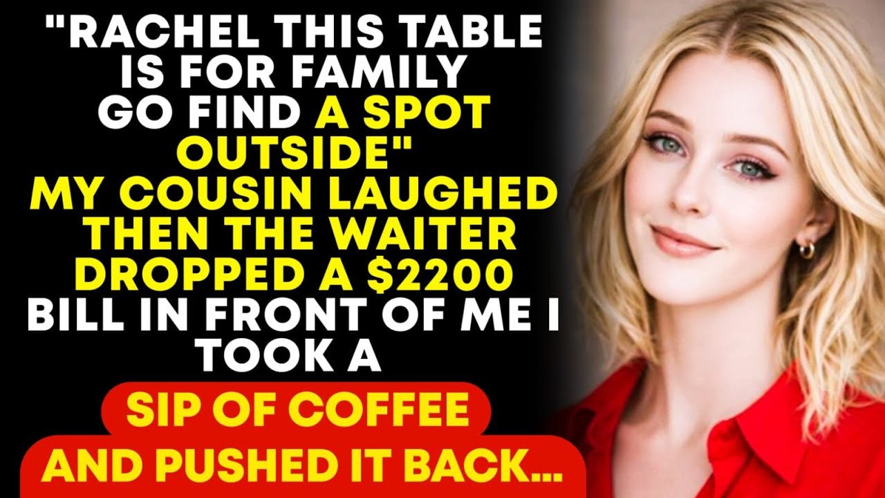 ‘This Table Is for Family’—They Said… But Not for Me. Then The Waiter Dropped The $2200 Bill...
