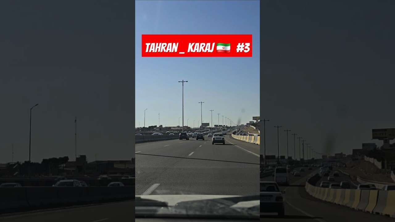 TEHRAN-KARAJ EVENING DRIVE &ndash; CITY LIGHTS AND BEAUTIFUL URBAN SCENERY