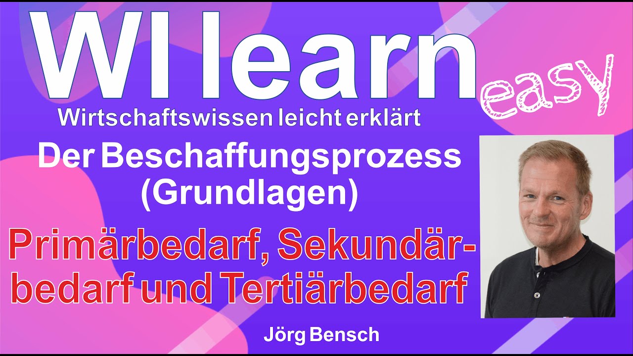 Der Beschaffungsprozess: Primärbedarf, Sekundärbedarf und Tertiärbedarf