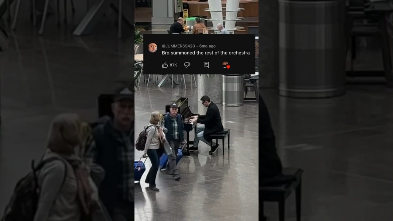 Bro summoned the rest of the orchestra (flash mob at @INDairport )