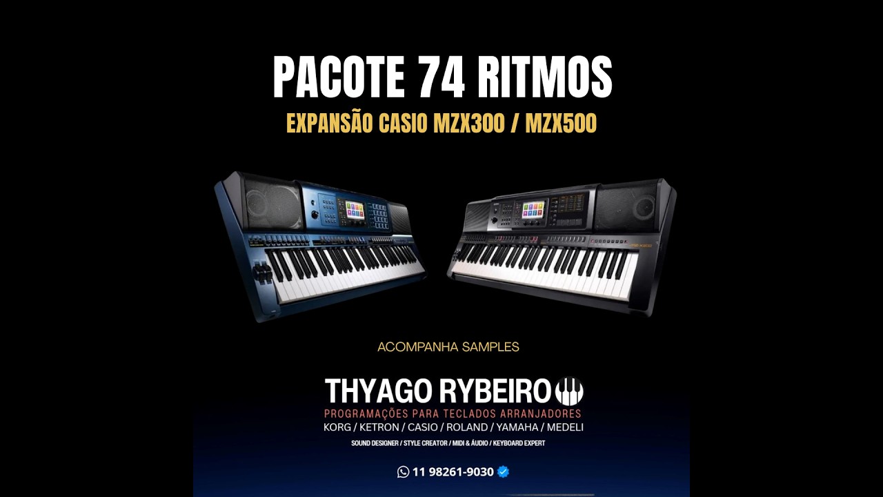 Ritmos Sampleados para Teclado CASIO MZX-300 e CASIO MZ-X500 74 Ritmos