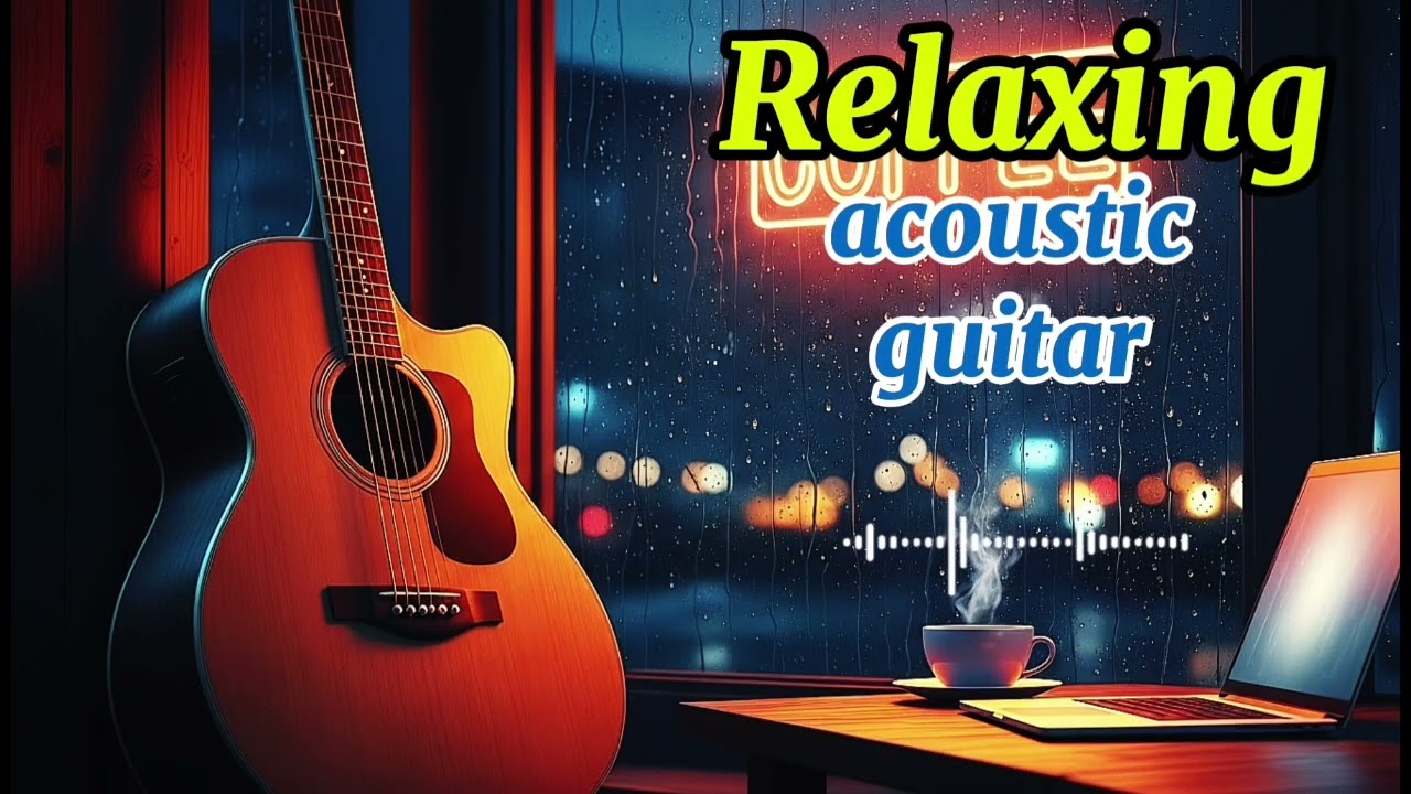 Soft Acoustic Guitar & Coffee Shop Vibes ☕ Peaceful Night Instrumental