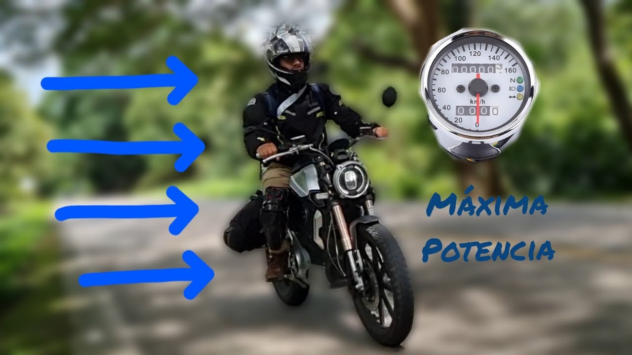 Autonomia a velocidad maxima de la Super Soco TC Max. Moto eléctrica