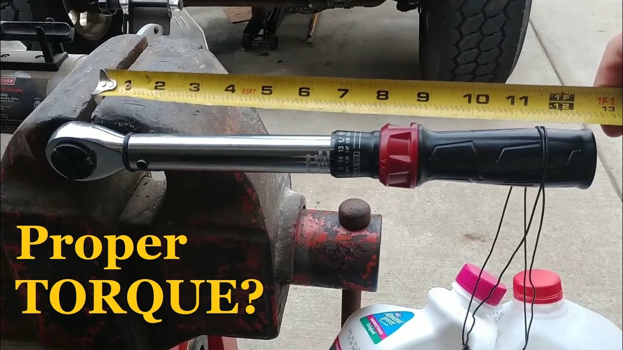 How to check and adjust click style Craftsman torque wrench calibration