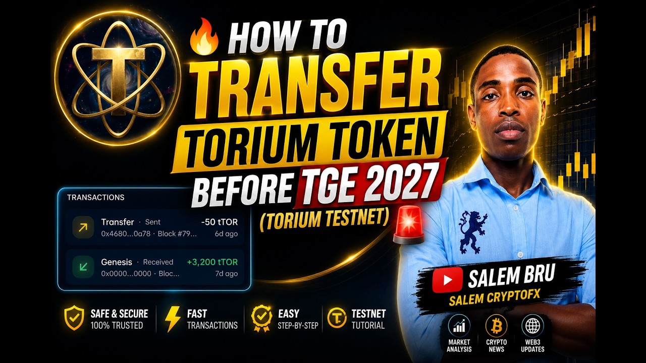 🚨 How to Transfer Torium (tTOR) Tokens Before TGE 2027 | Step-by-Step Guide🚨