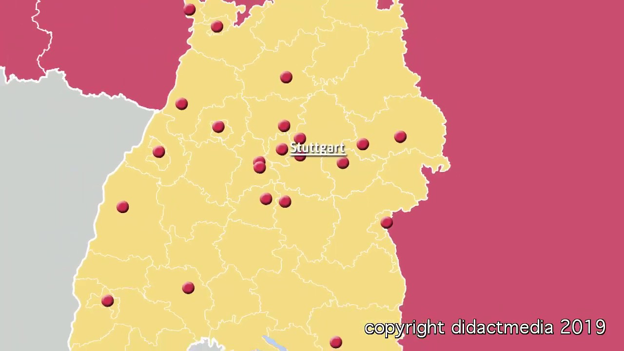 Baden-W&uuml;rttemberg: Bezirke, Kreise und St&auml;dte &ndash; Regionen in Deutschland &ndash; Baden-W&uuml;rttemberg