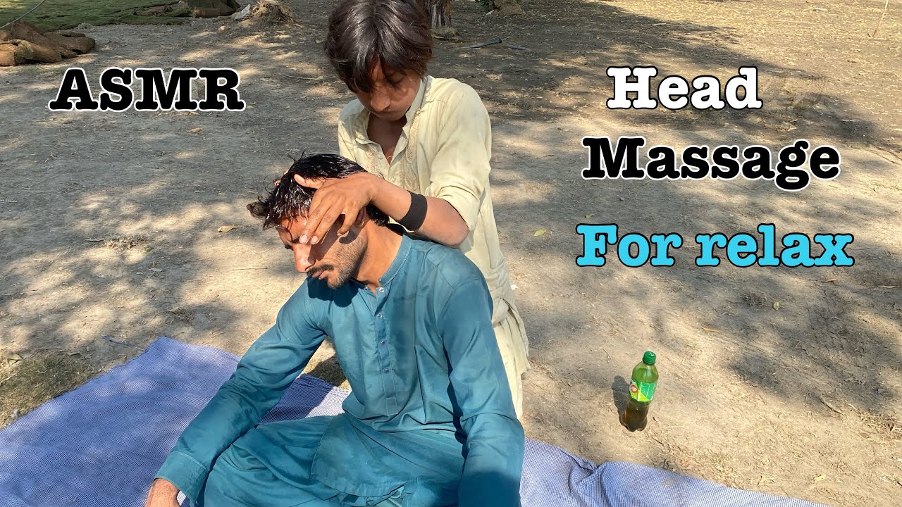ASMR Head Massage for relaxation 