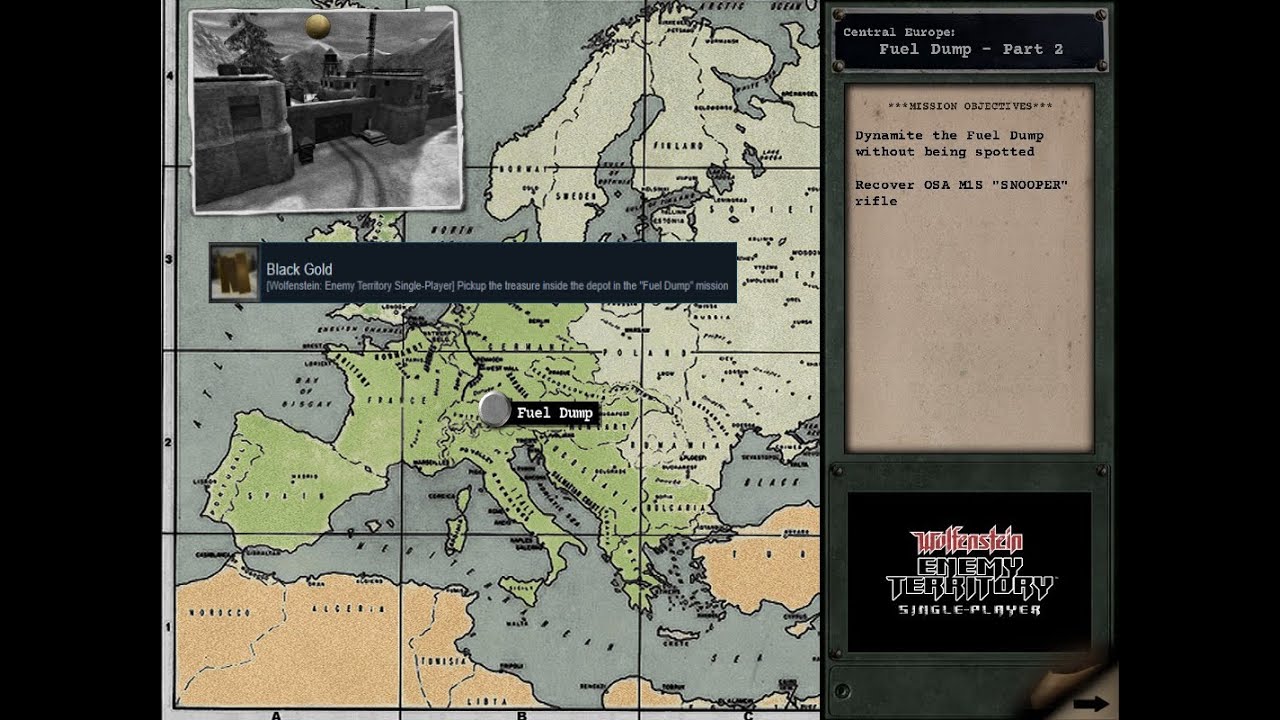 RTCW: WET Single-Player - Black Gold.