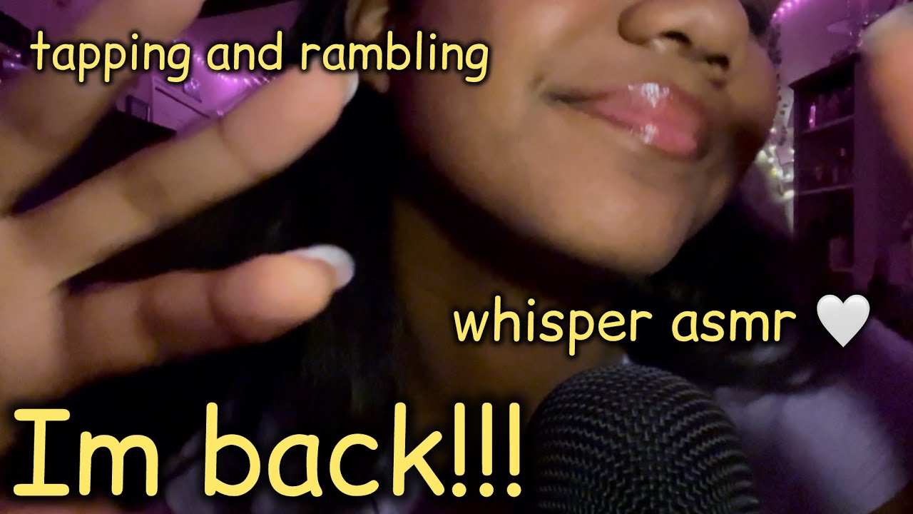 Asmr - rambling and tapping 😴