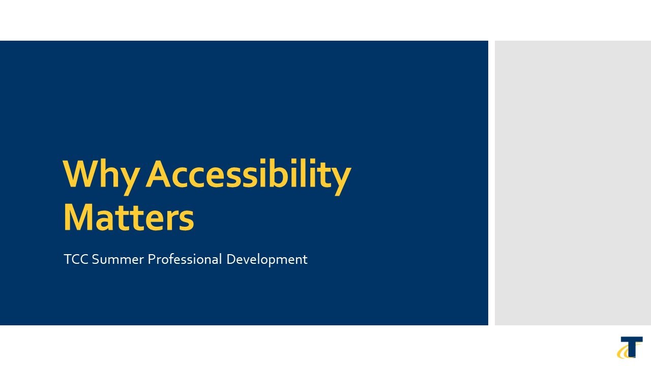 Why Accessibility Matters