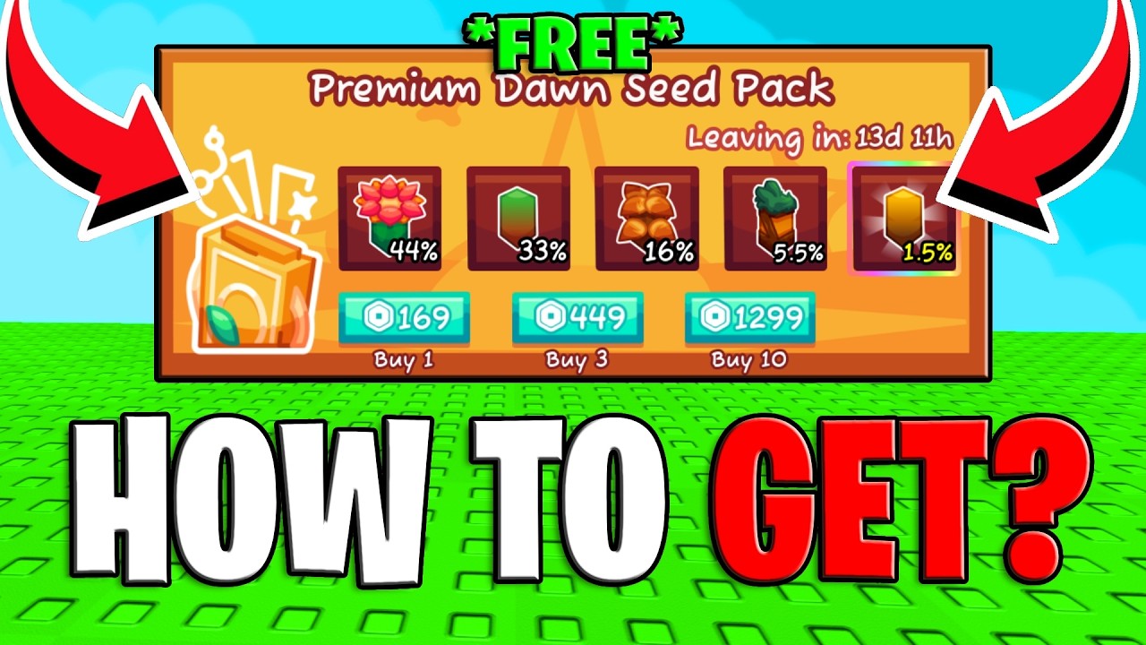 Как получить *пакеты семян* в игре Grow A Garden 2 (Garden Horizon)
