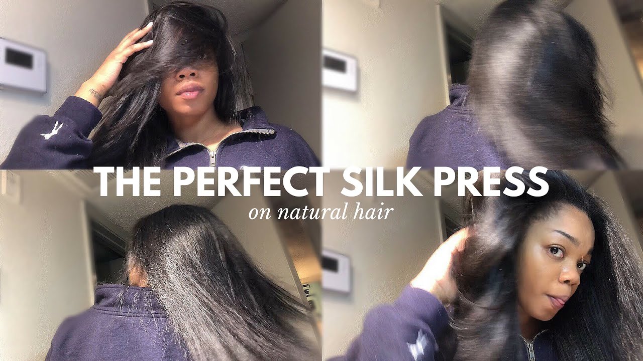 EASY SILK PRESS ON NATURAL HAIR AT HOME! | KEVELYN JONES
