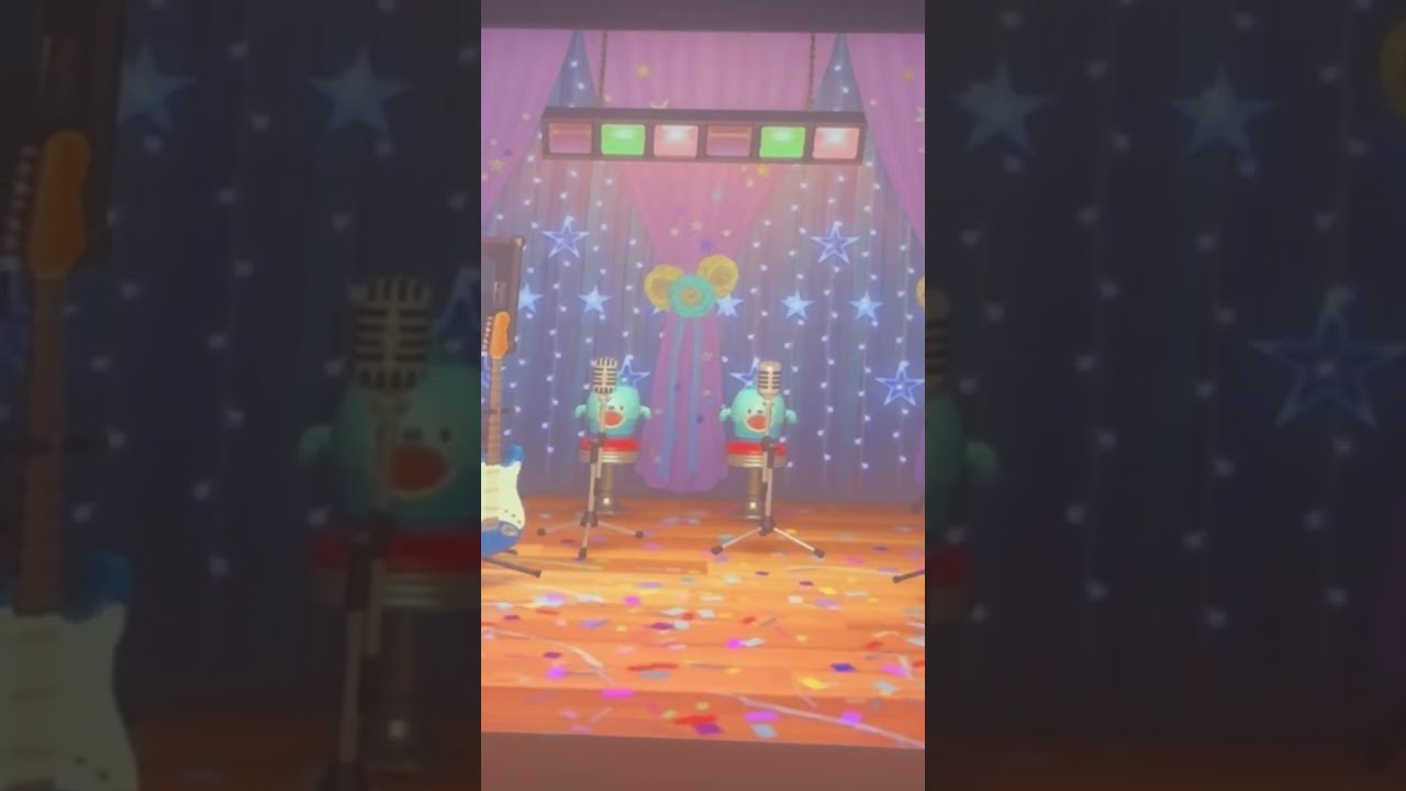 Gyroïde ils font la musique animal crossing New horizons #animalcrossingnewhorizons #gamegirl #fyp