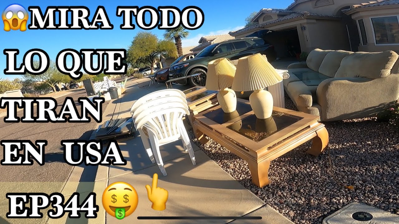 LO QUE TIRAN EN USA ES INCREÍBLE😱Salas y muchos MUEBLES