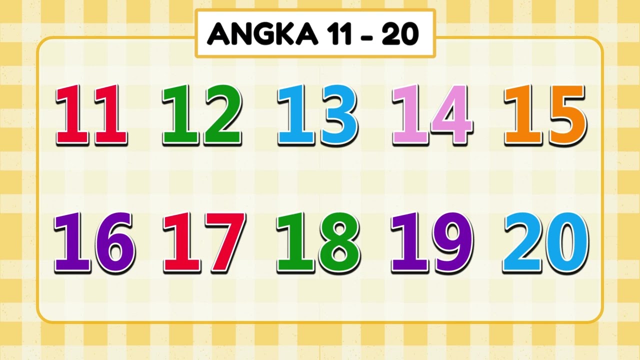 HARI KE 2 BELAJAR MENGENAL ANGKA DARI ANGKA 11 - 20 | Bahasa Indonesia