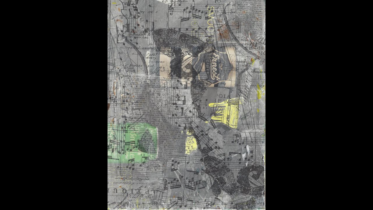 Using a Magazine Spread for an Art Journal Spread - Book of Backgrounds #17