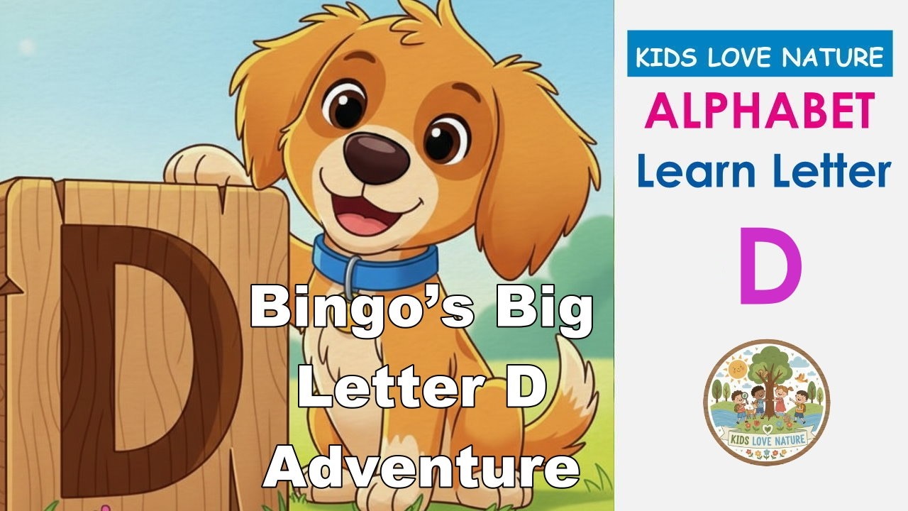 Learn The Letter D! 🐶 Bingo’s Big Adventure | Phonics & Alphabet Story for Toddlers and Preschoolers