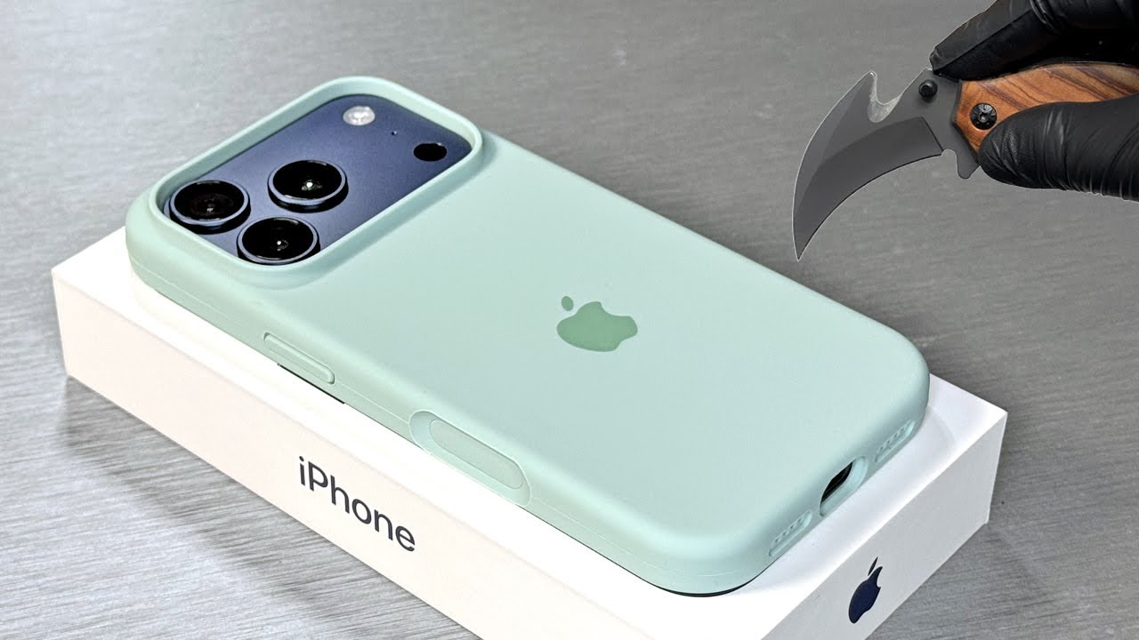 iPhone 17 Pro Deep Blue Unboxing 1TB + Accessories (Silicone Case Emerald Green) - Aesthetic ASMR