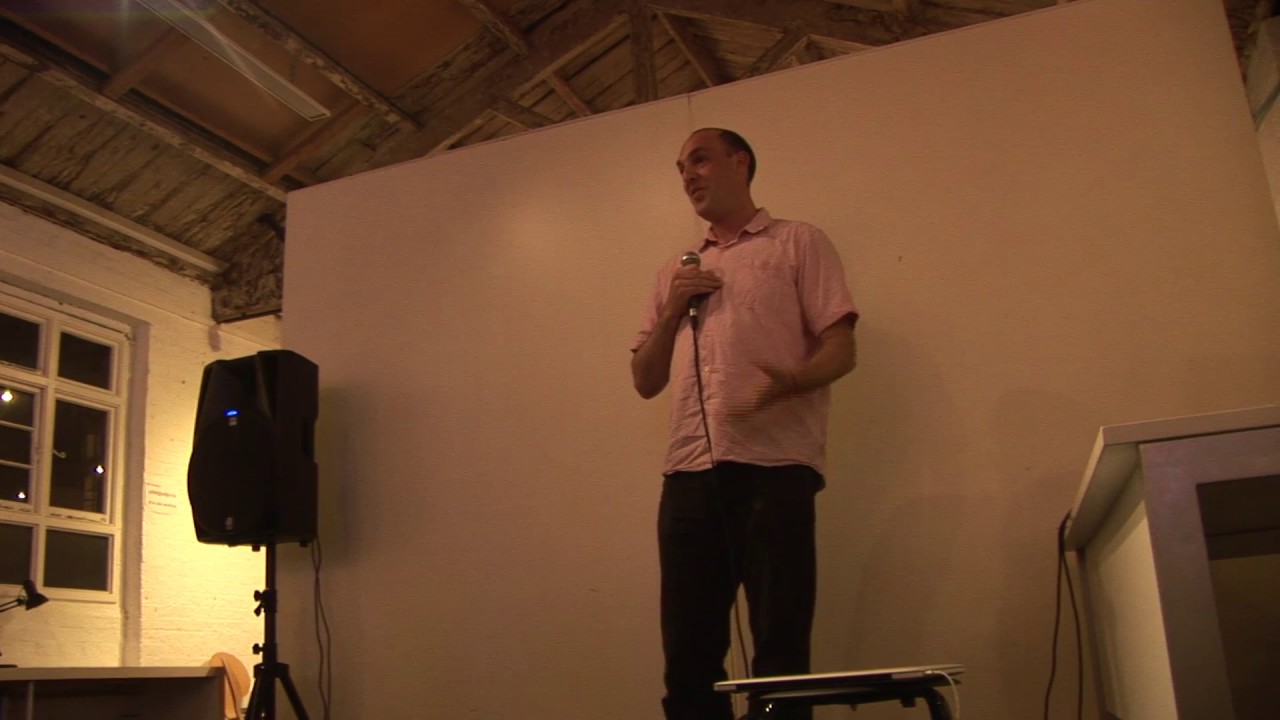 Death Cafe's founder Jon Underwood speaking at Social Media Week 2014, London