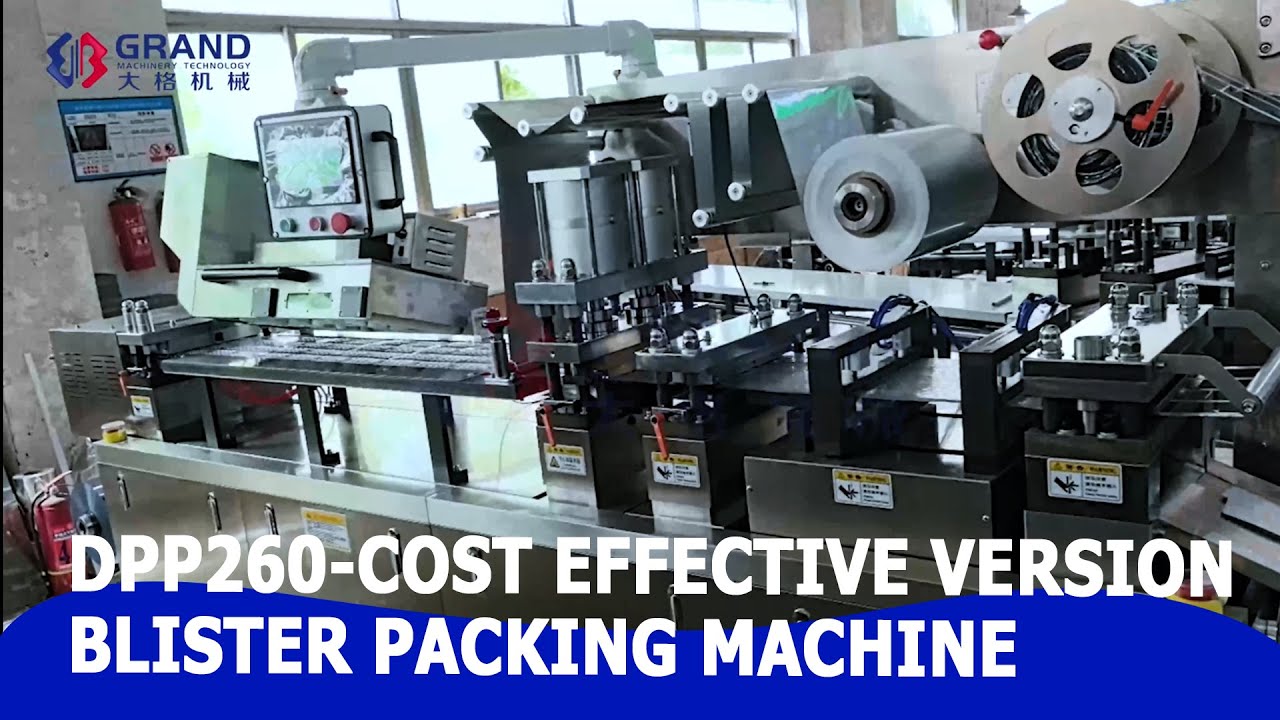 DPP 260 Automatic Tablet Blister Packing Machine Alu PVC Medicine Candy Blister Packaging Machine