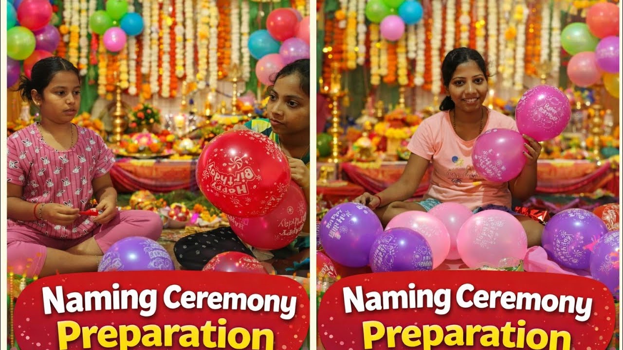Baby Naming Ceremony Preparation at Home 🏠👶@sheekhadevadiga1351 