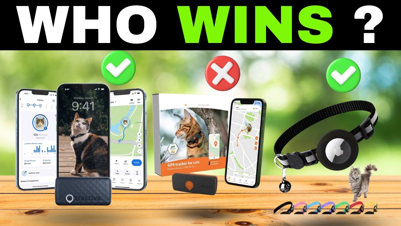 ✅ Top 3 Best Cat GPS Trackers [2026]🐾 Tractive vs AirTag vs Weenect | With & No Monthly Fee Compared