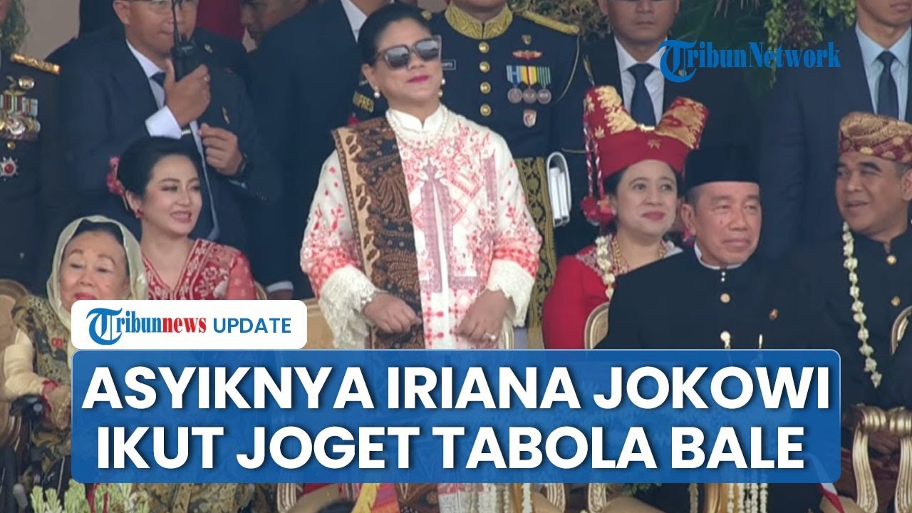 Momen Iriana Asyik Joget 'Tabola Bale' saat Perayaan HUT ke-80 RI di Istana, Jokowi Hanya Terdiam