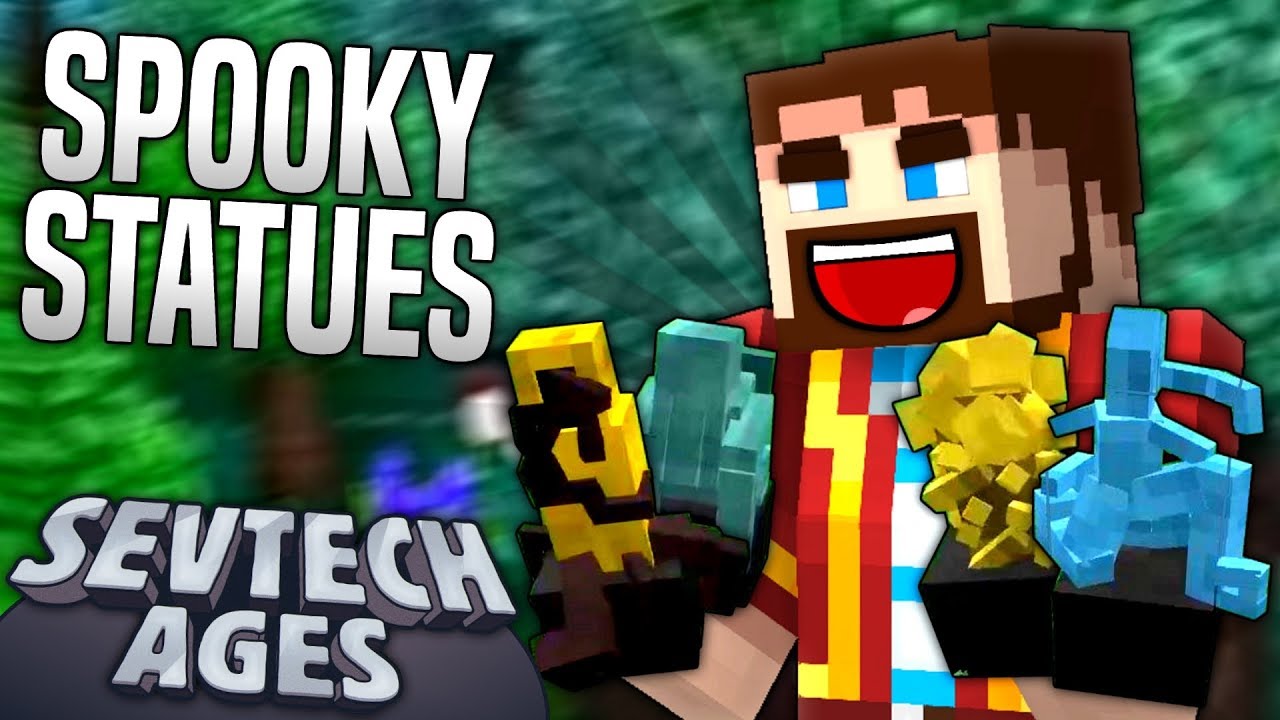 Minecraft - SPOOKY STATUES - SevTech Ages #35