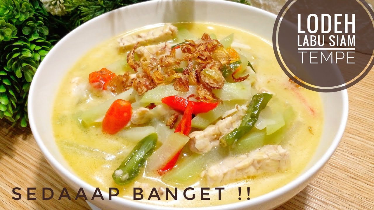 Menu Masakan Sederhana Tapi Nikmat Banget !! Resep Sayur Lodeh Labu Siam Tempe