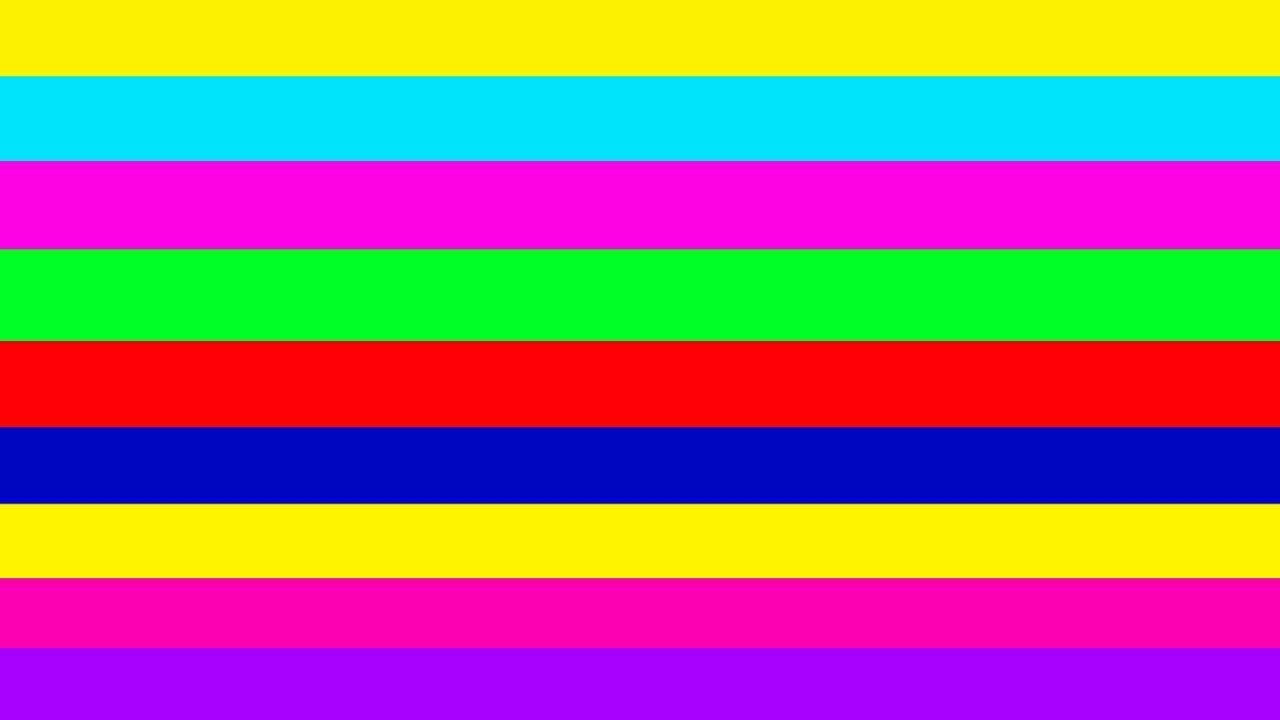 Monitor color test  (RGB) color 4k