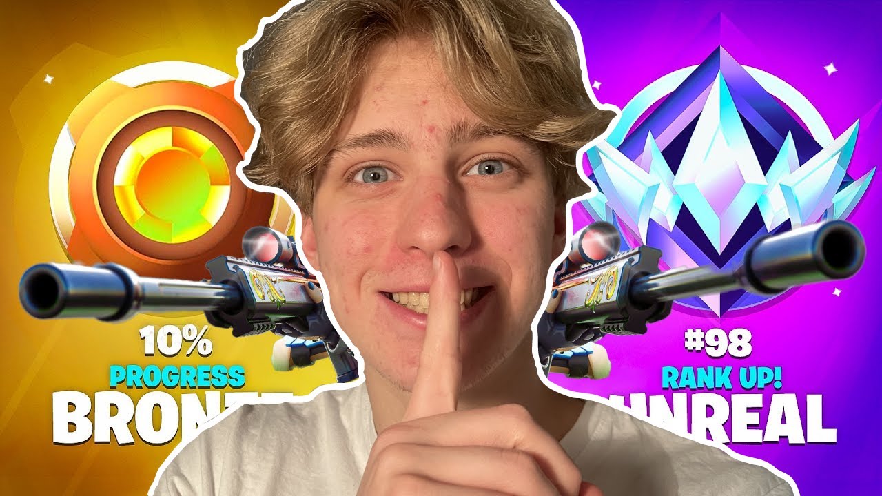 Pelkällä SNIPERILLA Unrealiin Fortnite Rankedissa
