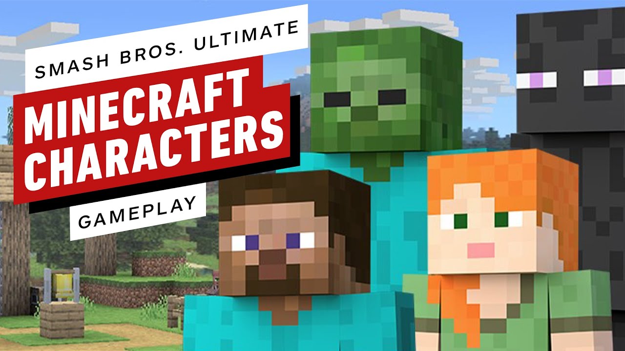 Super Smash Bros. Ultimate - 12 Minutes of Minecraft Steve Gameplay