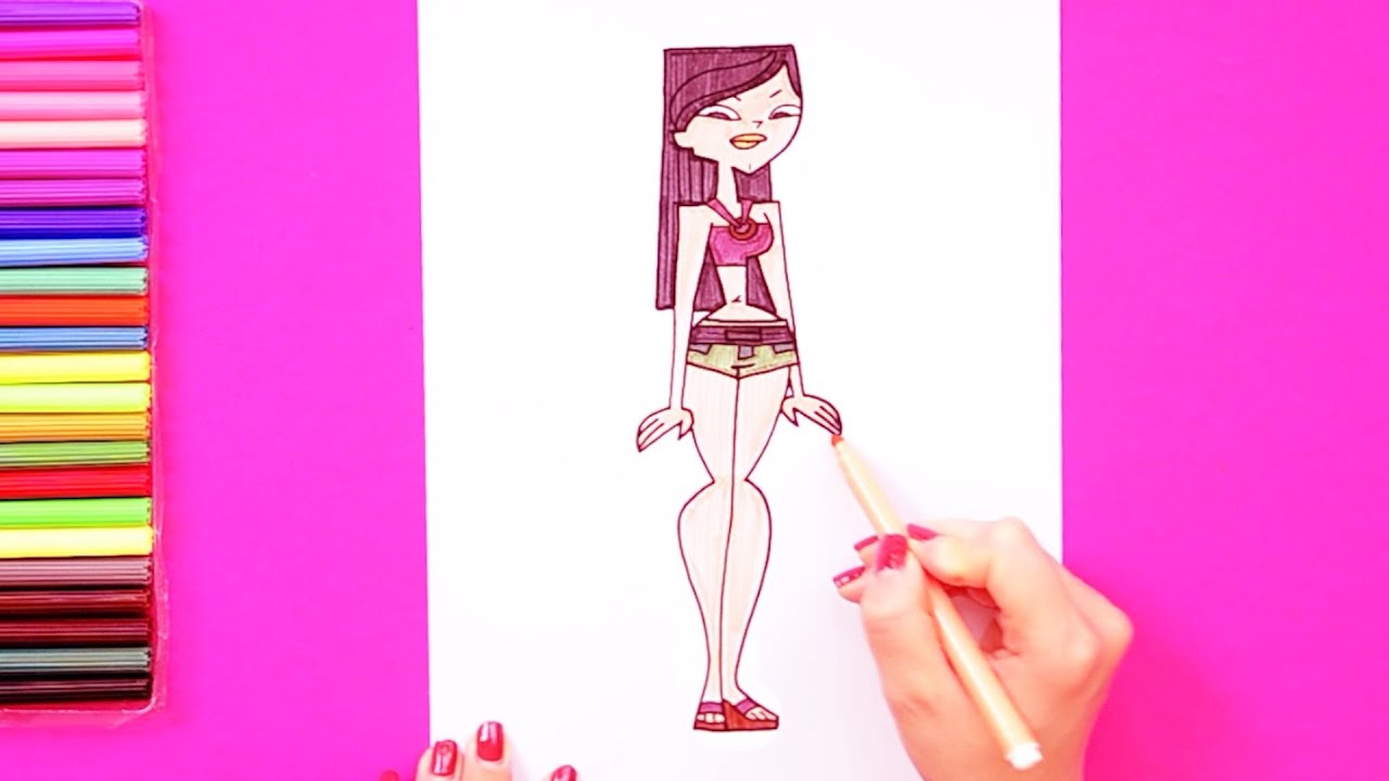How to draw Heather (Total Drama Character)