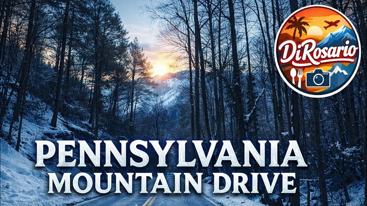 10 Minutes of Peaceful Winter Driving in Pennsylvania’s Snowy Mountains ❄️