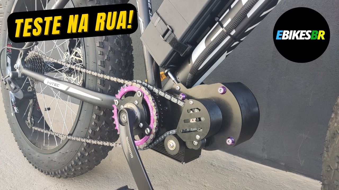 FAT BIKE MID DRIVE TESTE NA RUA!