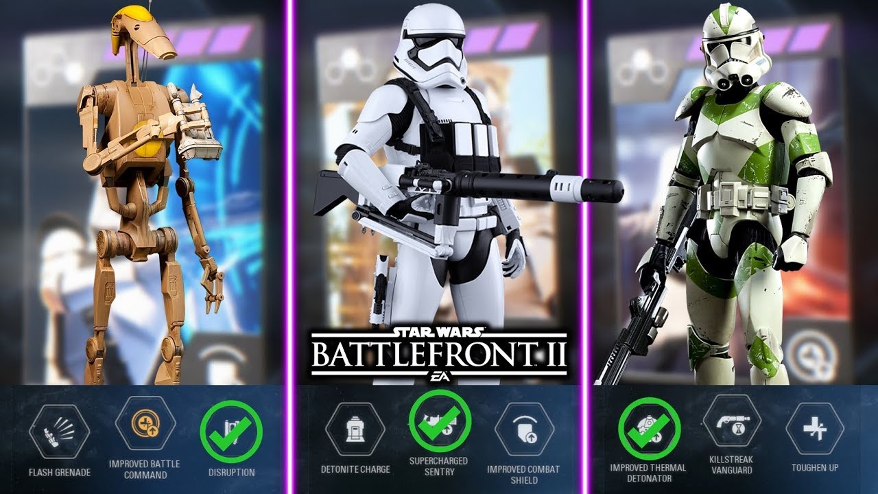 TOP 10 BEST INFANTRY ABILITY STAR CARDS! Star Wars Battlefront 2