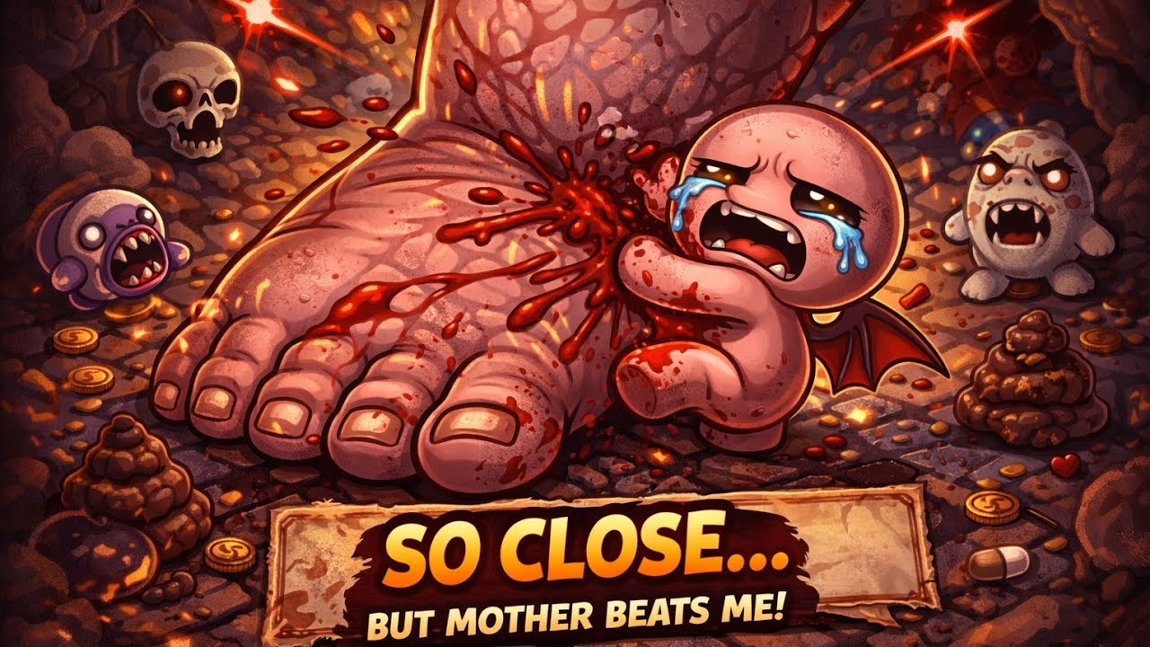 So close to beat mother...! Tboi Silent Run