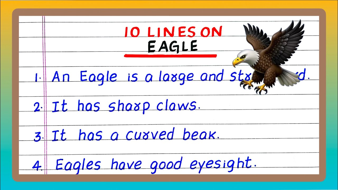 10 Lines on Eagle | Essay on Eagle | Write about Eagle