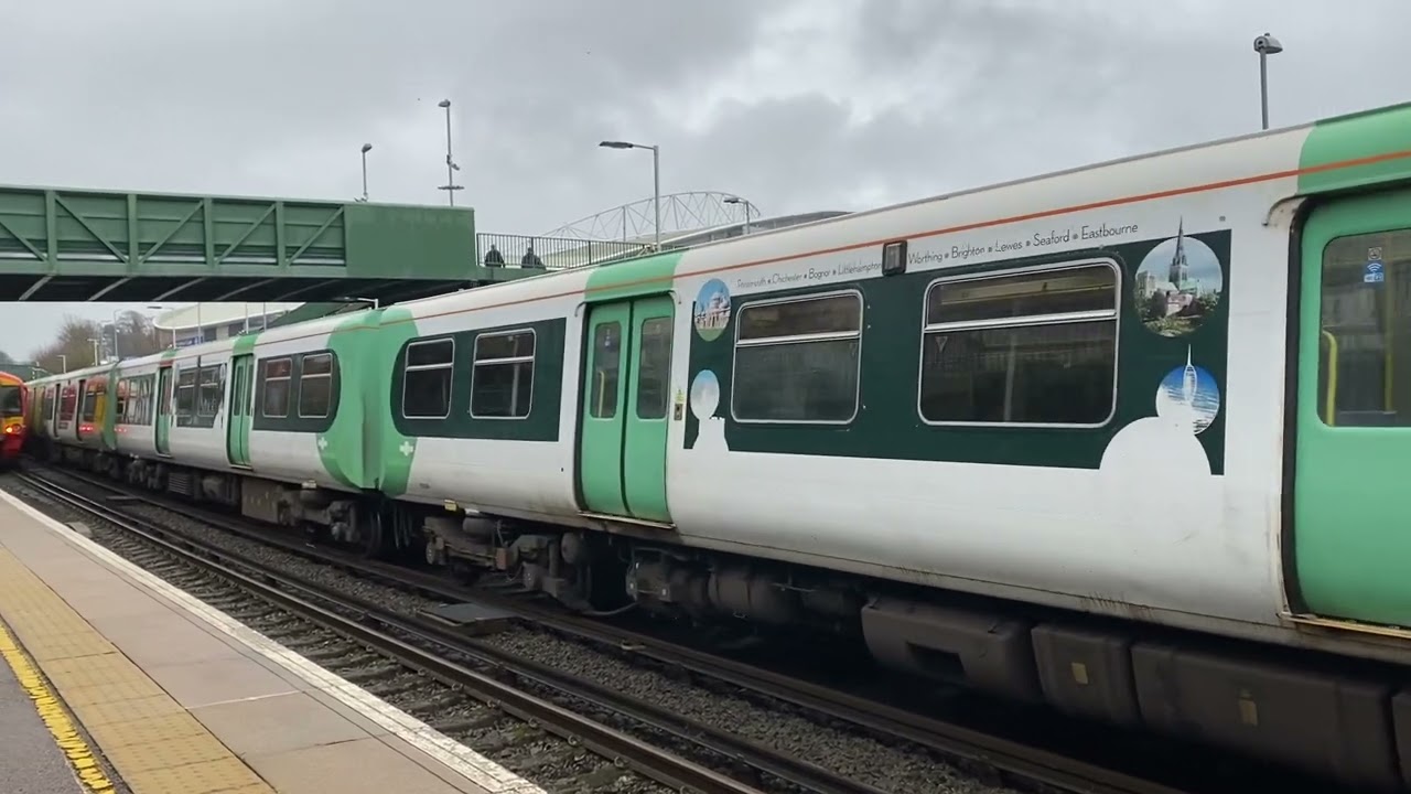 Class 313 departing Falmer