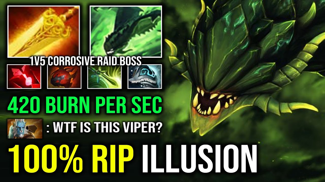 WTF 420 BURN PER SEC Unlimited Nethertoxin Radiance 100% Counter PL Illusion Max Item Viper Dota 2