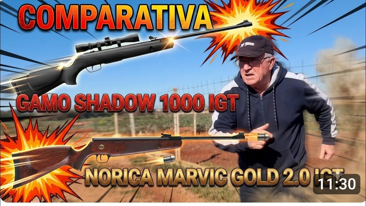 NORICA MARVIC GOLD 2.0 IGT //GAMO SHADOW 1000 IGT COMPARATIVA #joselucarabinaspcp