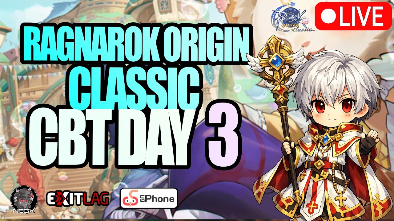 🔴[LIVE] Ragnarok Origin Classic CBT Day 3! High Priest Testing!