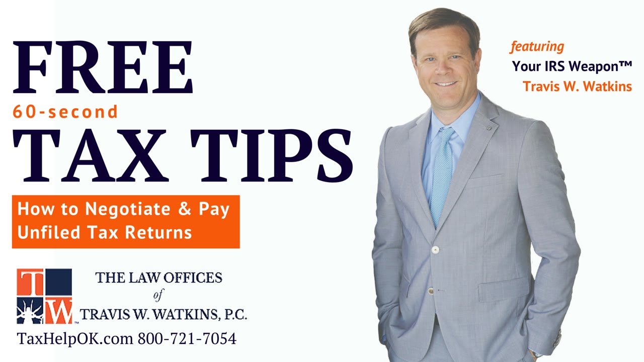 TAX TIP: Negotiating & Paying Unfiled Tax Returns