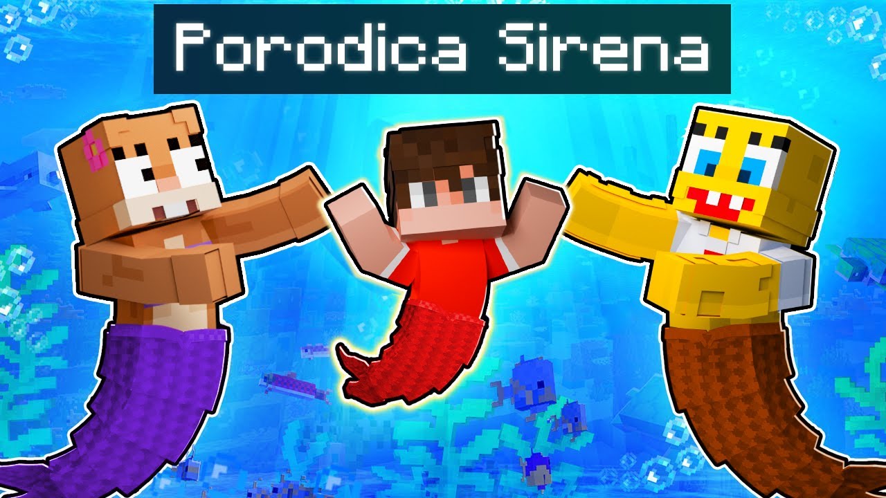 Usvojila Me Je PORODICA SIRENA u Minecraftu!