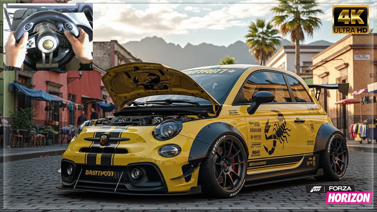 Abarth 695 Biposto : Forza Horizon 5 | Steering Wheel Pxn V.3 Pro easy steering...