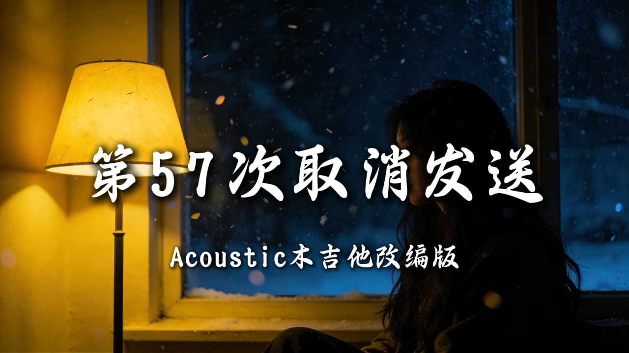 菲菲公主 - 第57次取消发送 | 木吉他R&B改编版 | Acoustic Cover | 工作学习睡觉必听 | 动态歌词