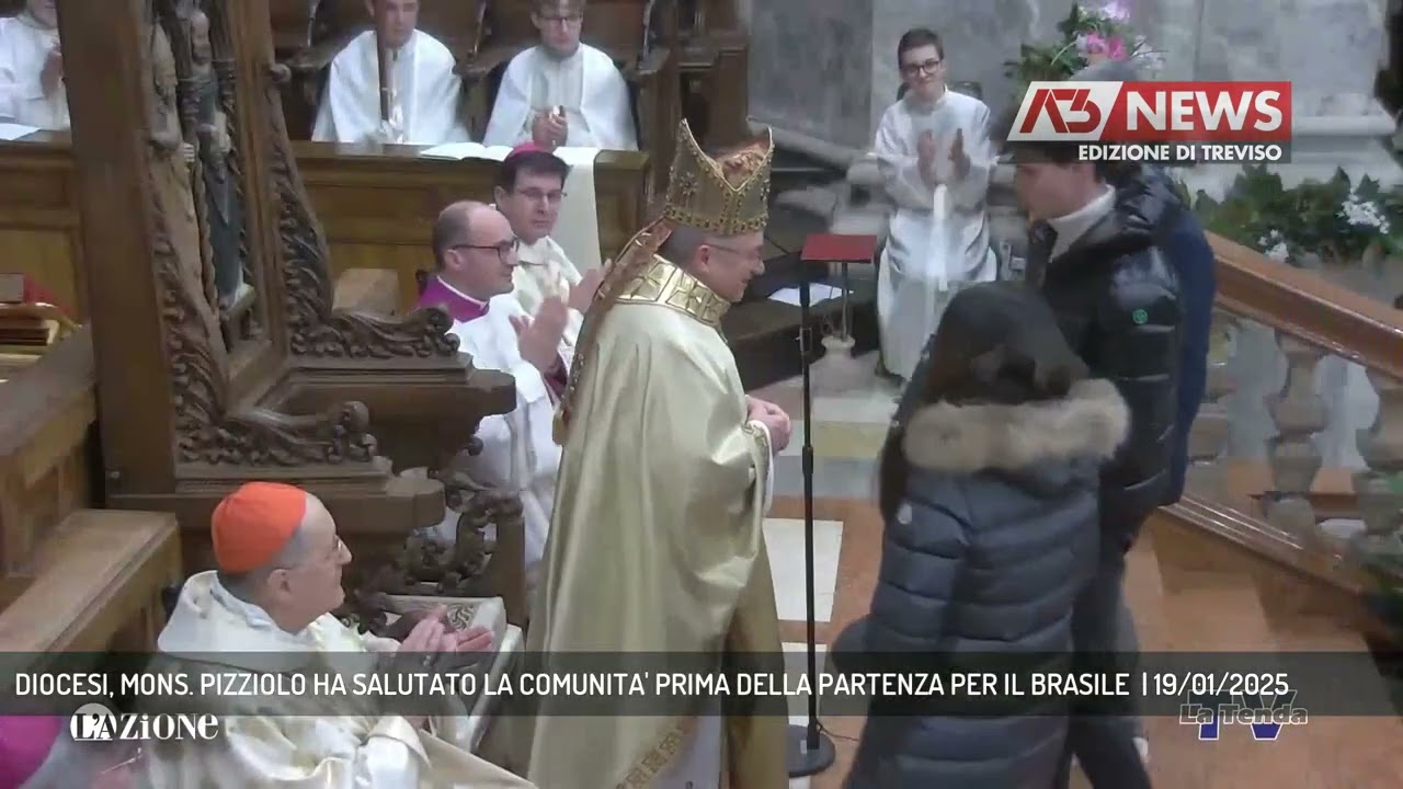 DIOCESI, MONS. PIZZIOLO HA SALUTATO LA COMUNITA' PRIMA DELLA PARTENZA PER IL BRASILE  | 19/01/2025