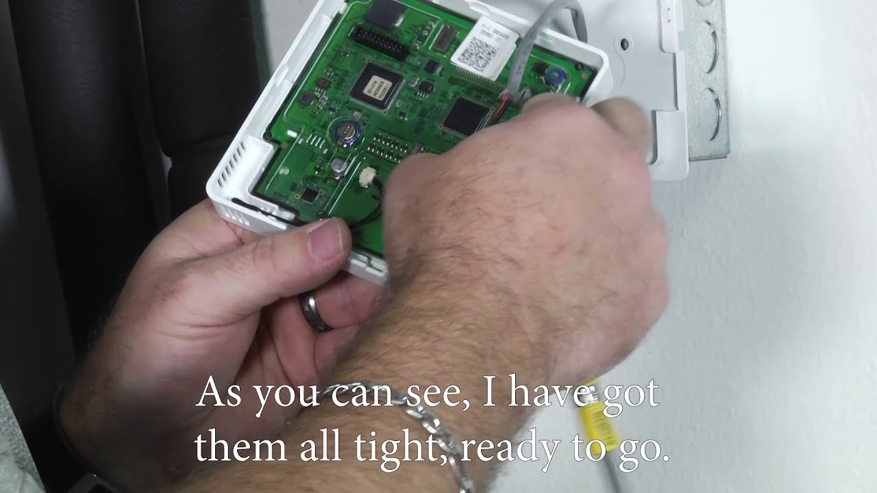 Installing a wired controller on a high wall unit