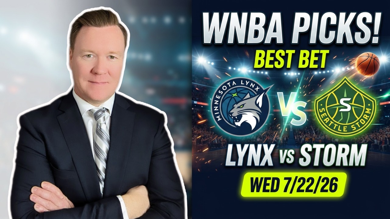 Minnesota Lynx vs Seattle Storm &ndash; WNBA Pick l Wednesday 7/22/26 l Vernon&rsquo;s Bets, Picks & Predictions